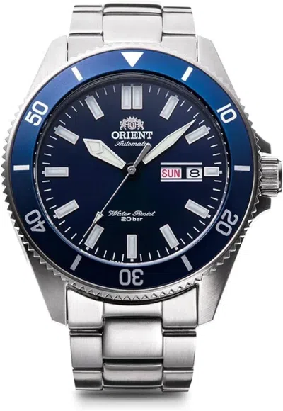 Pre-owned Orient Mako Automatic Watch Diver's Watch Rn-aa0007l Men's Navy
