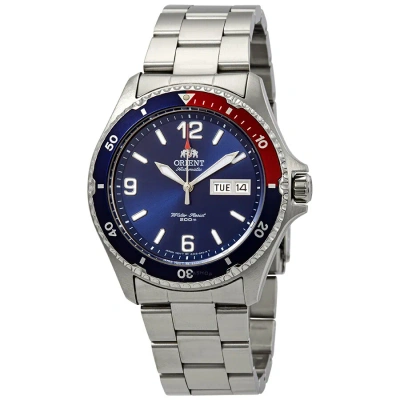 Orient Mako Ii Automatic Blue Dial Pepsi Bezel Men's Watch Faa02009d9 In Metallic