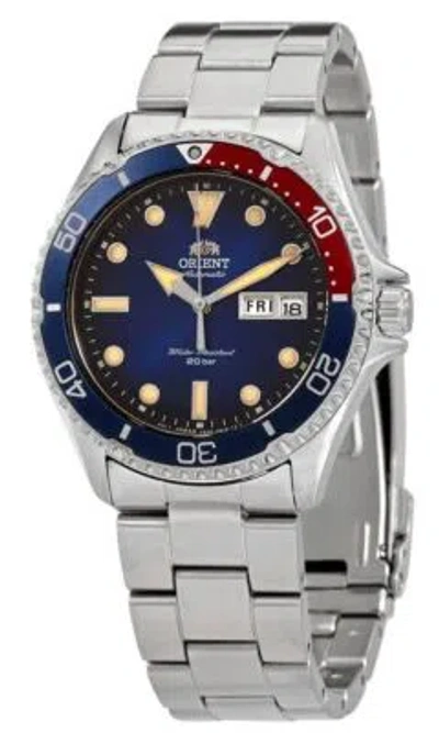 Pre-owned Orient Mako Kamasu Blue Dial Automatic Diver's Ra-aa0812l19b 200m Mens Watch