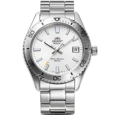 Pre-owned Orient Mako Rn-ac0q03s Sports Mechanical Automatic Watch White Dial 39.9mm