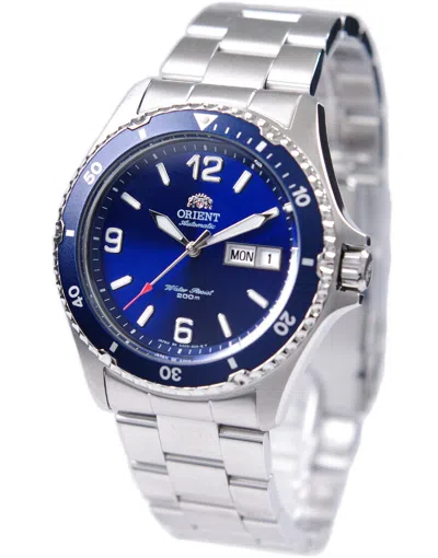 Pre-owned Orient Mako Saa02002d3 Sports Mechanical Automatic Watch Blue Dial