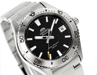 Pre-owned Orient Mako Sports Rn-ac0q01b Black Dial Automatic Mechanical Diver Fast Ship