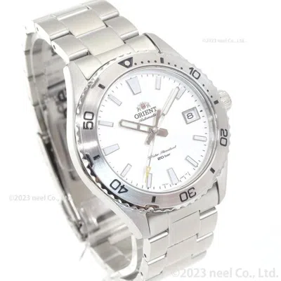 Pre-owned Orient Mako Sports Rn-ac0q03s White Dial Automatic Mechanical Diver Men Watch