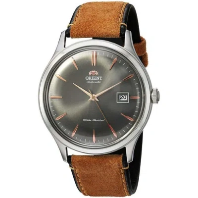 Pre-owned Orient Men's Bambino Version 4 Stainless Steel Gray, Rose Gold Accents