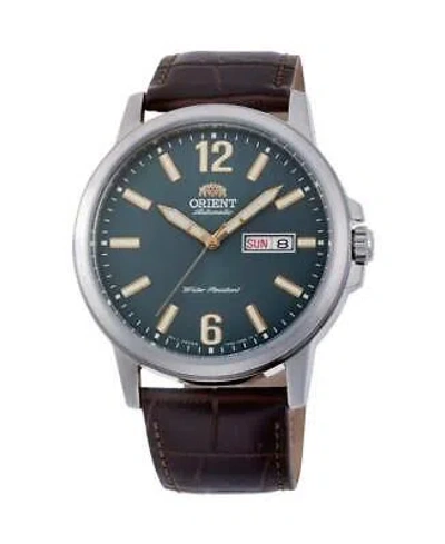 Pre-owned Orient Men Japan Classic Automatic Watch  Ra-aa0c06e19b Green Dial