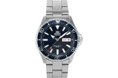 Pre-owned Orient Men's Kamasu Automatic Diving Stainless-steel Ra-aa0002l19a Round Watch