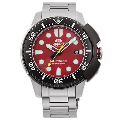 Pre-owned Orient Men M-force 70thanniversary Diver's200m Sports Automatic Watch Ra-ac0l02r
