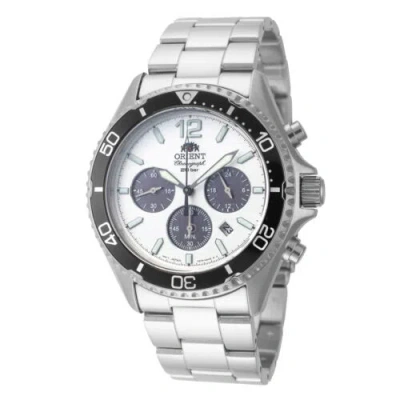 Pre-owned Orient Men's Mako 43mm Solar Watch Ra-tx0203s10b