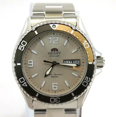 Pre-owned Orient Men's Mako Iii Kamasu R Automatic Silver Dial Watch - Ra-aa0821s39b