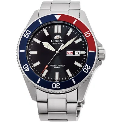 Pre-owned Orient Men's  Kanno Automatic Black Dial Silver Tone Wrist Watch Ra-aa0912b19b
