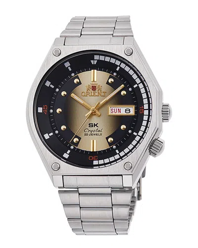 Orient Men's Ra-aa0b01g19b Revival Neo 70s 42mm Manual-wind Watch In Silver