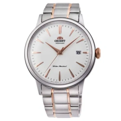 Pre-owned Orient Men's Watch Classic Automatic White Dial Two Tone Bracelet Ra-ac0004s10a