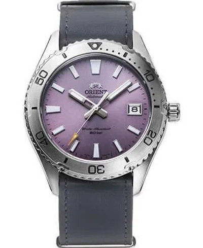 Pre-owned Orient Men Watch  Ra-ac0q07v10b Violet Dial