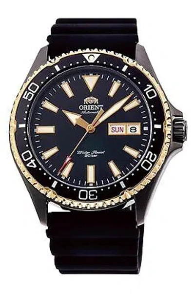 Pre-owned Orient Mens Automatic Watch With Rubber Strap Ra-aa0005b19b