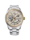 Orient 모던 스켈레톤 41mm 시계 In Silver
