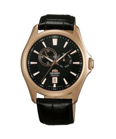 Pre-owned Orient Multi-eyes Automatic Watch Day Date Black Dial Et0r002b Made In Japan