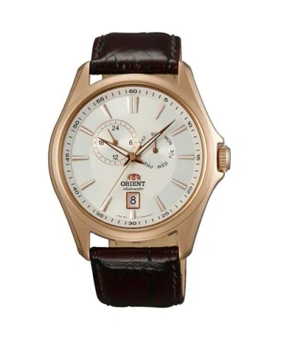 Pre-owned Orient Multi-eyes Automatic Watch Day Date White Dial Et0r003w Made In Japan
