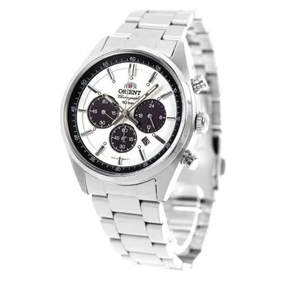 Pre-owned Orient Neo 70's Solar Panda Wv0041tx Men's Chrono Watch From Japan