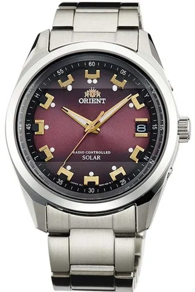 Pre-owned Orient Neo 70's Wv0081se Red Solar Radio Watch Made In Japan In Box
