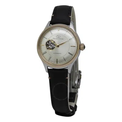Orient Open Heart Automatic Champagne Dial Ladies Watch Re-nd0010g00b In Black