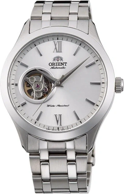 Pre-owned Orient Fag03001w0 Open Heart Sapphire Sapphire Crystal Automatic Winding