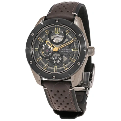 Orient Star Automatic Black Dial Men's Watch Re-av0a04b00b In Brown