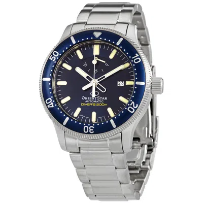 Orient Star Automatic Blue Dial Men's Watch Re-au0302l00b In Metallic