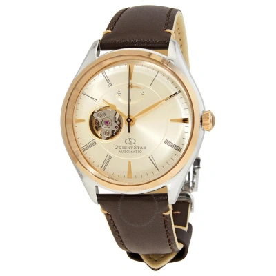 Orient Star Automatic Champagne Dial Men's Watch Re-at0201g00b In Brown