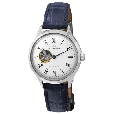 Orient Star Automatic White Dial Ladies Watch Re-nd0005s00b In Blue