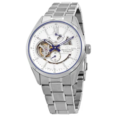 Orient Star Automatic White Dial Men's Watch Re-av0113s00b In Metallic