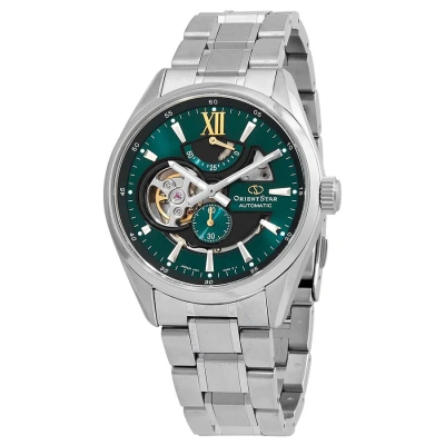 Orient Star Green Dial Men's Watch Re-av0114e00b In Metallic