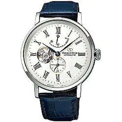 Pre-owned Orient Star Rk-av0003s White Classic Semi Skeleton Men's Watch In Box