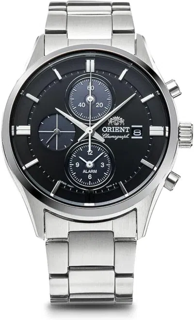 Pre-owned Orient []  Watch Solar Solar Chronograph Rn-ty0002b Men's Flack