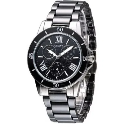 Orient Quartz Black Dial Ladies Watch Fut0f004b0 In Black / Grey