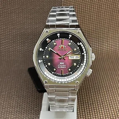 Pre-owned Orient Ra-aa0b02r19b Automatic 22 Jewels Stainless Steel Men's Watch Ra-aa0b02r