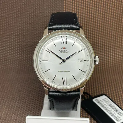 Pre-owned Orient Ra-ac0022s10b Classic And Simple Roman White Automatic Men's Dress Watch