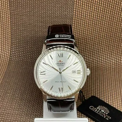 Pre-owned Orient Ra-ac0f12s10b Symphony Iv Roman Numeral Mechanical Contemporary Men Watch