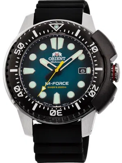 Pre-owned Orient Ra-ac0l04l00b M-force Automatic Mens Watch 45mm 20atm