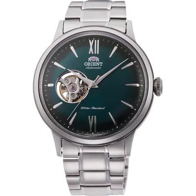 Pre-owned Orient Ra-ag0026e10b,men's Bambino,mechanical Movement,open Heart,30m Wr