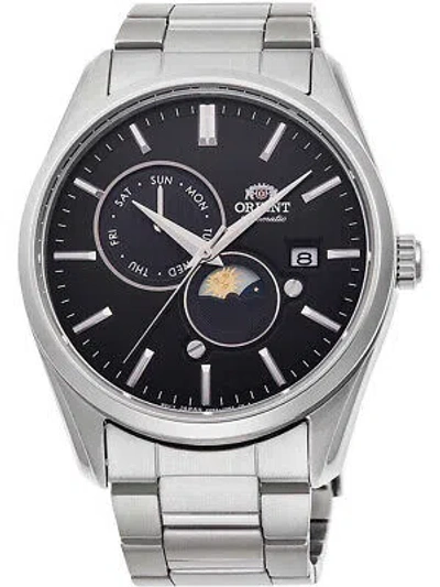 Pre-owned Orient Ra-ak0307b30b Moonphase Automatic Mens Watch 42mm 5atm