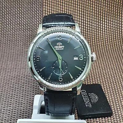 Pre-owned Orient Ra-ap0005b10b Classic Automatic Black Leather Men's Watch Ra-ap0005b