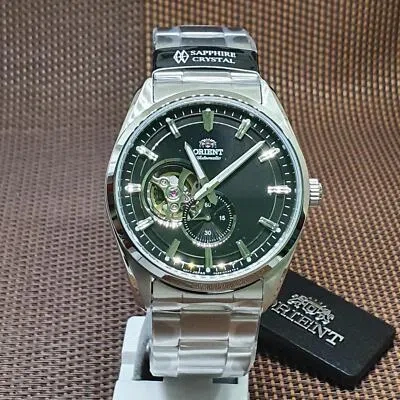 Pre-owned Orient Ra-ar0002b10b Classic Open Heart Automatic Stainless Steel Men's Watch