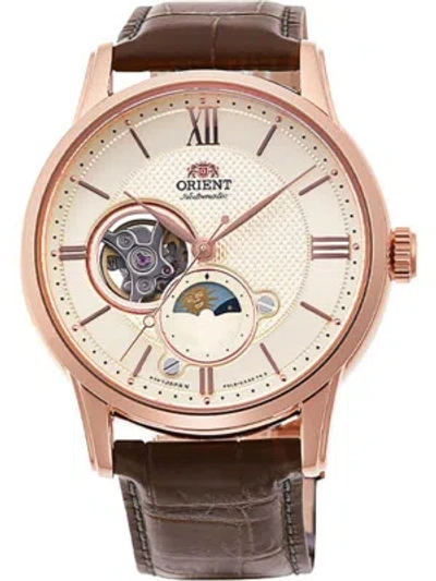 Pre-owned Orient Ra-as0009s10b Moonphase Automatic Mens Watch 42mm 5atm