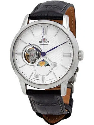 Pre-owned Orient Ra-as0011s30b Men`s Moonphase Automatic Mens Watch 42mm 5atm