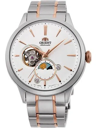 Pre-owned Orient Ra-as0101s10b Men`s Moonphase Automatic Mens Watch 42mm 3atm