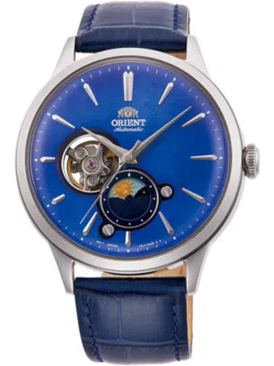 Pre-owned Orient Ra-as0103a10b Men`s Moonphase Automatic Mens Watch 42mm 3atm