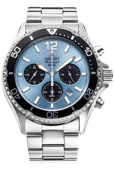 Pre-owned Orient Ra-tx0206l10b Ra-tx0206l,mako Solar ,men's,sapphire,200m Wr
