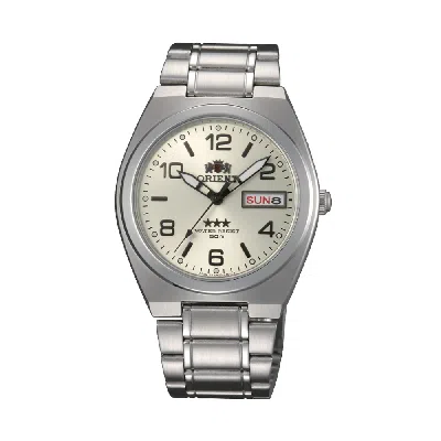 Pre-owned Orient Rare  3 Stars Automatic Luminous Hands Ab08003c Beige Dial Made In Japan