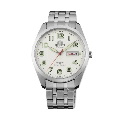 Pre-owned Orient Rare  3 Stars Automatic Luminous Hands Sab0c007w White Dial Made In Japan