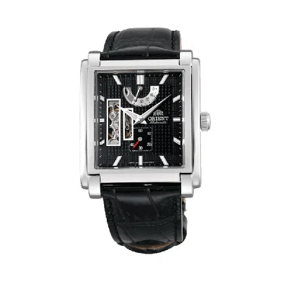 Pre-owned Orient Rare  Noble Tank Skeleton Automatic Pri Black Dial Small Seconds Cfhad002b